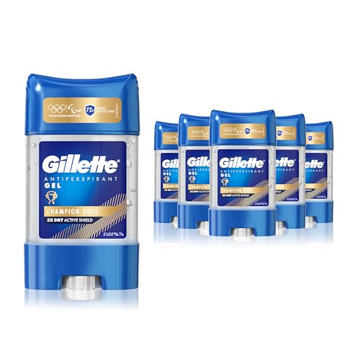 Gillette Clear Gel Champion Go...Odour Protection, Invisible x6 - down 39.21% (£8.23) to £12.76 from £20.99