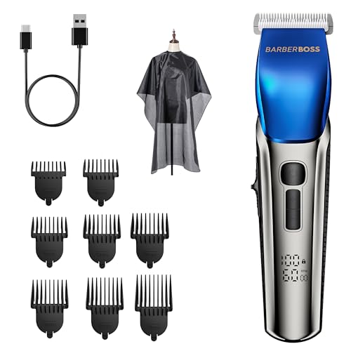 BarberBoss Men's Hair Clippers..., USB Rechargeable, Waterproof - down 33.23% (£6.27) to £12.60 from £18.87