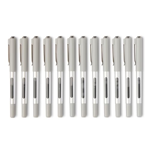 Amazon Basics Liquid Ink Rolle...ine-Tip, 0.7mm, Black, 12-Pack - down 43.32% (£2.92) to £3.82 from £6.74
