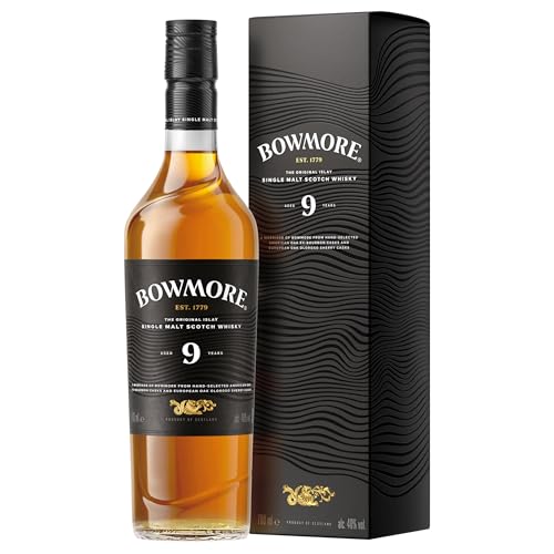 Bowmore 9 Year Old Single Malt Scotch Whisky, 70cl - down 19.46% (£5.21) to £21.56 from £26.77