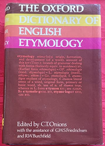 The Oxford Dictionary of English Etymology - down 51.50% (£25.47) to £23.99 from £49.46