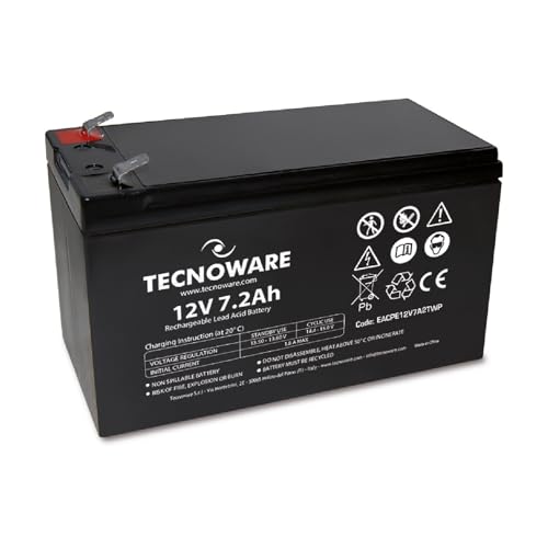 Tecnoware Power Systems - 12V ...intenance, Bianco, Size 7.2 Ah - down 24.32% (£4.27) to £13.29 from £17.56
