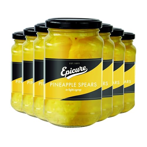 Epicure Pineapple Spears in Li...Jarred Fruit 370 g (Pack of 6) - down 50.00% (£7.50) to £7.50 from £15.00
