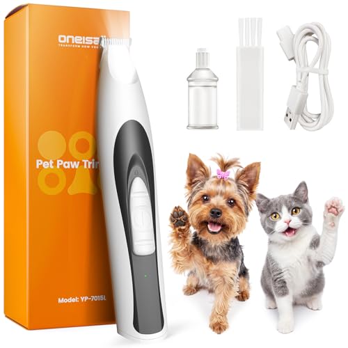 oneisall Low Noise Dog Paw Tri...h LED Light & 20mm Widen Blade - down 32.62% (£4.11) to £8.49 from £12.60