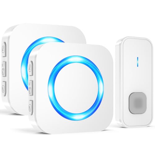 SURFOU Wireless Doorbell, Plug...ngtones 5 Volume and LED Flash - down 26.90% (£6.25) to £16.98 from £23.23