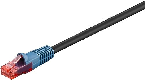 goobay 94389 CAT 6 Outdoor-Pat...ble, U/UTP, Black, 10 m Length - down 19.29% (£1.53) to £6.40 from £7.93