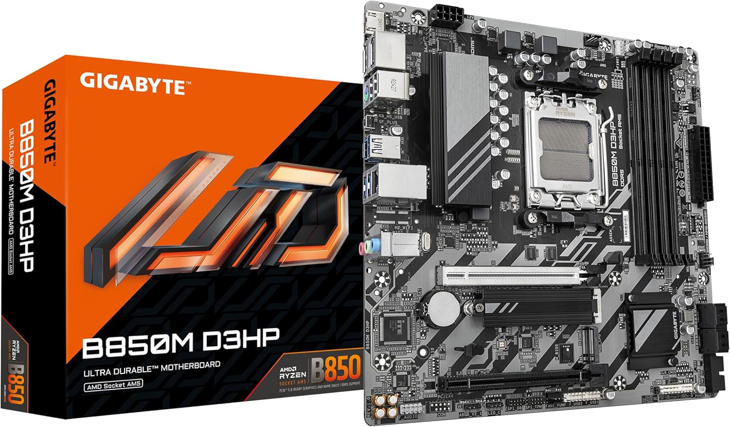 GIGABYTE B850M D3HP Motherboar....0 M.2, GbE LAN, USB 3.2 Gen 2 - down 10.00% (£11.73) to £105.62 from £117.35