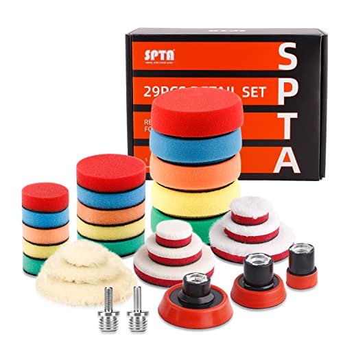 SPTA 29pcs 25mm/50mm/80mm Poli...lishing, Waxing, Sealing Glaze - down 46.60% (£21.43) to £24.56 from £45.99