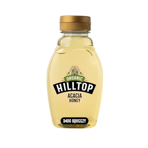 Hilltop Honey - Organic Acacia Honey - Squeezy Bottle - 340g - down 69.48% (£5.69) to £2.50 from £8.19