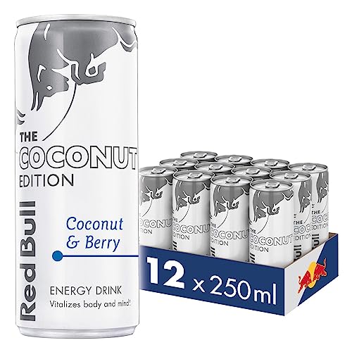 Red Bull Energy Drink Coconut and Berry Edition 250 ml x12 - down 20.65% (£2.60) to £9.99 from £12.59