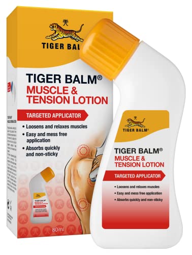 Tiger Balm Muscle and Tension Lotion with Applicator 80ml - down 20.00% (£1.78) to £7.12 from £8.90