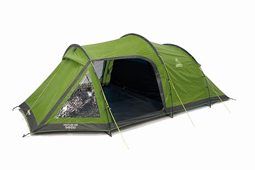 Vango Venture 450 4 ManTunnel ...d Windows, Waterproof, Camping - down 20.79% (£31.20) to £118.85 from £150.05