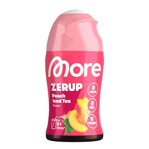 MORE Zerup, Zero Calorie Syrup...Fruit Extracts, Peach Iced Tea - down 14.61% (£0.70) to £4.09 from £4.79