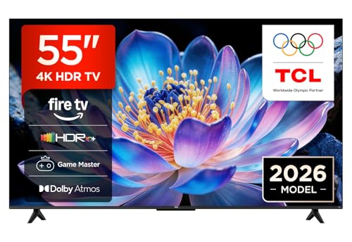 TCL 55V6D-UK 55 Inch 4K HDR, F...s & Ask Alexa (2026 New Model) - down 13.19% (£50.00) to £329.00 from £379.00