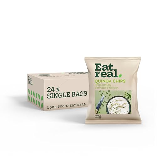Eat Real, Quinoa Chips, Sour C...ly, Healthy Plant-Based Snacks - down 33.33% (£4.00) to £8.00 from £12.00