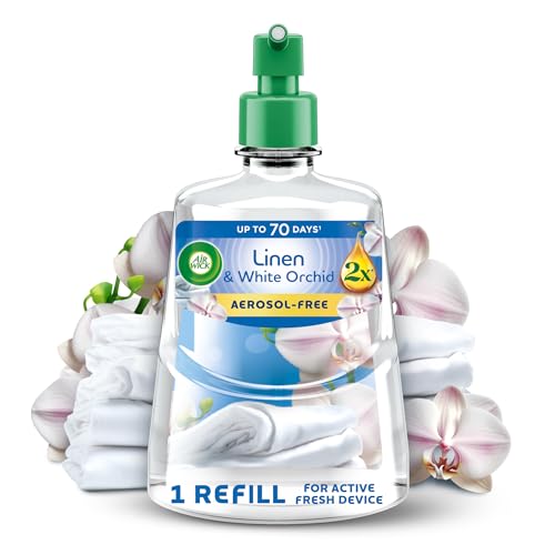 Air Wick Linen & White Orchid ...s up to 70 Days, Air Freshener - down 17.00% (£1.02) to £4.98 from £6.00