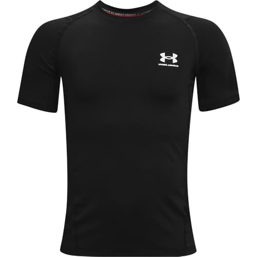 Under Armour Boy's UA HG Armour SS Shirt Black - down 66.30% (£17.90) to £9.10 from £27.00