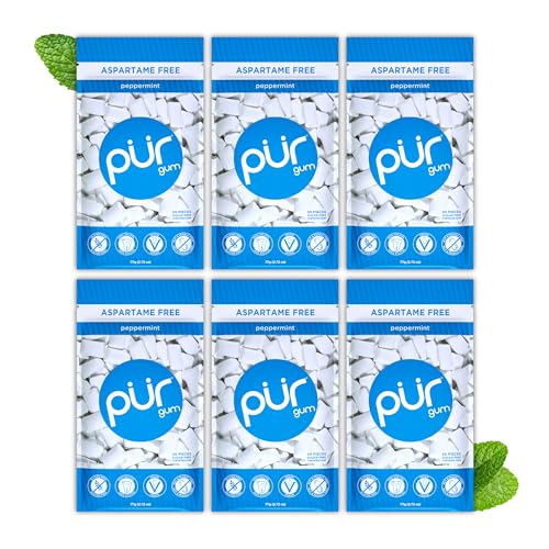 PUR Gum | Sugar Free Chewing G...ured Gum, 55-Piece (Pack of 6) - down 22.35% (£4.07) to £14.14 from £18.21
