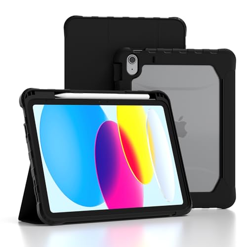 TOPESCT Case for iPad (A16) 11...ent Back Shell,w/Pencil Holder - down 31.38% (£4.39) to £9.60 from £13.99