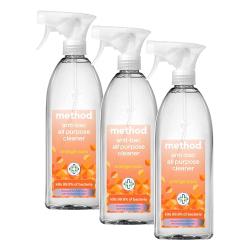 Method Antibacterial Spray, Al...Orange Yuzu, Pack of 3, 828 ml - down 37.92% (£4.38) to £7.17 from £11.55