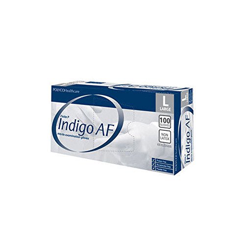 Bodyguards Polyco MFNP100/03 F...osable Gloves, Large/9, Indigo - down 10.02% (£0.85) to £7.63 from £8.48