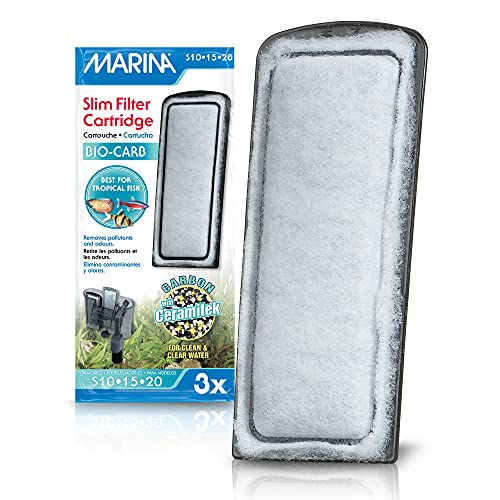 Marina Bio-Carb Carbon Slim Fi...cal Cartridge, Pack of 3,Small - down 15.22% (£0.70) to £3.90 from £4.60