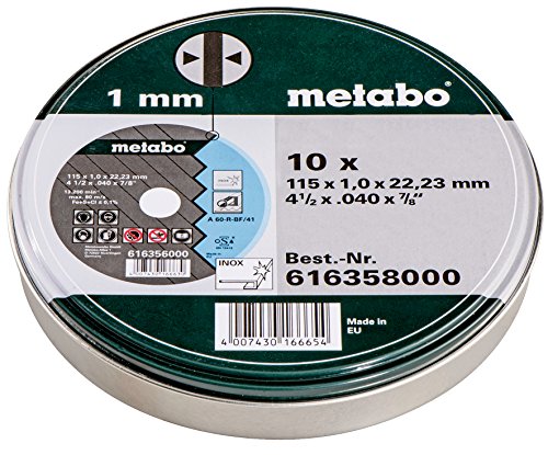 Metabo (616358000) 10 SP Cutti...15 x 1.0 x 22.23mm Inox, TF 41 - down 28.78% (£2.00) to £4.95 from £6.95