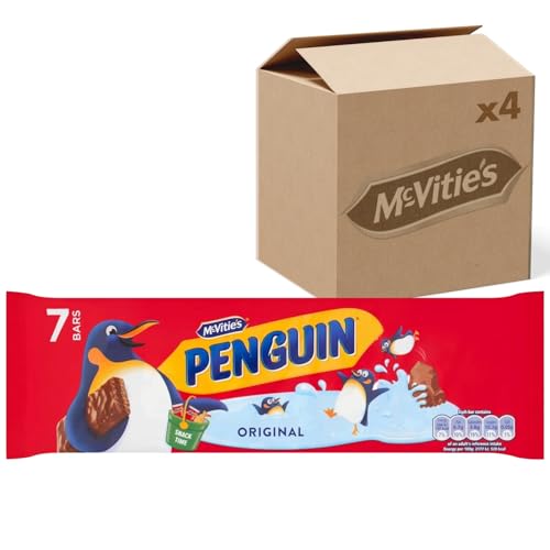 McVitie's Milk Chocolate Pengu...scuits, 7 Biscuits (Pack of 4) - down 16.67% (£1.00) to £5.00 from £6.00