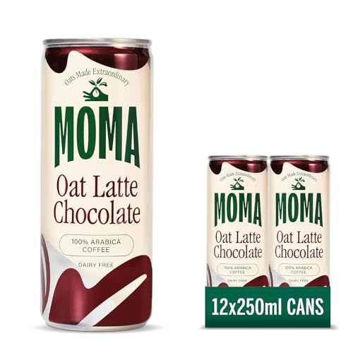 MOMA Iced Coffee • 12 x 250ml ...Oat Latte • Vegan, Ready to Dr - down 44.44% (£9.60) to £12.00 from £21.60