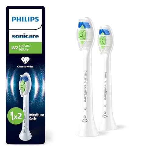 Philips Sonicare W2 Optimal Wh...eads, White, 2 Pack, HX6062/87 - down 35.67% (£8.20) to £14.79 from £22.99