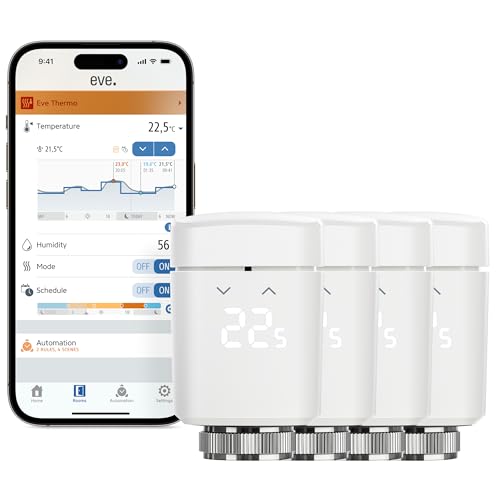 Eve Thermo (Matter, 4th gen.) ...ome, req. Thread Border Router - down 31.90% (£74.96) to £159.99 from £234.95