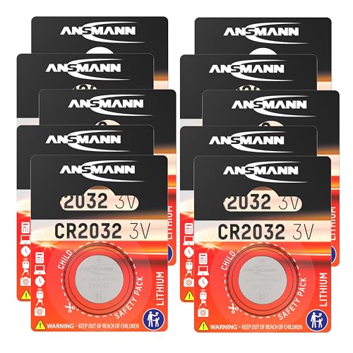 ANSMANN CR2032 Coin Battery (Pack of 10) - down 66.84% (£15.26) to £7.57 from £22.83