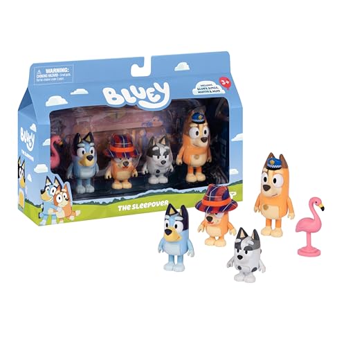 Bluey Figure 4-Pack The Sleepo...rom the Episode The Sleepover. - down 15.34% (£2.30) to £12.69 from £14.99