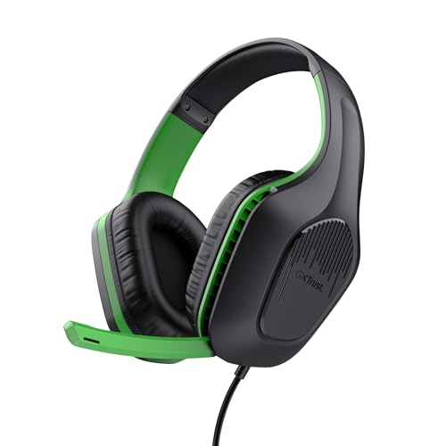 Trust Gaming GXT 415X Zirox Li...Wired Headphones - Black/Green - down 50.03% (£9.00) to £8.99 from £17.99