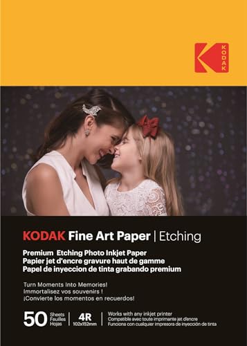 KODAK Fine Art Paper - Premium...tible with All Inkjet Printers - down 10.02% (£0.85) to £7.63 from £8.48