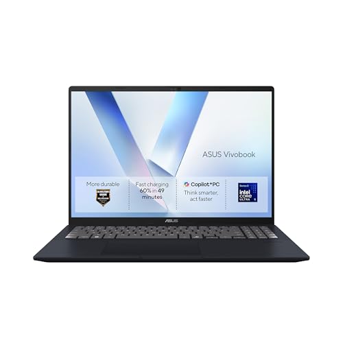 ASUS Vivobok 16 X1607AA Copilo... Backlit Keyboard | Windows 11 - down 8.80% (£48.22) to £499.76 from £547.98