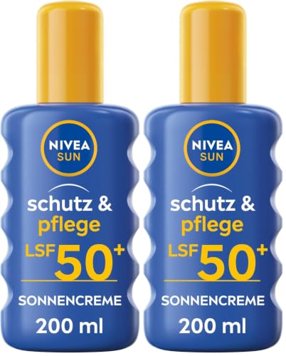 NIVEA SUN Protect & Moisture S...A + UVB Protection (Pack of 2) - down 17.82% (£2.58) to £11.90 from £14.48