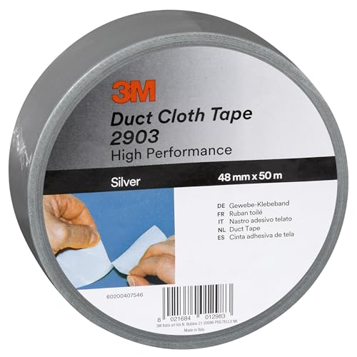3M General Purpose Duct Tape 2..., 48 mm x 50 m, Silver, 1 Roll - down 30.53% (£1.67) to £3.80 from £5.47