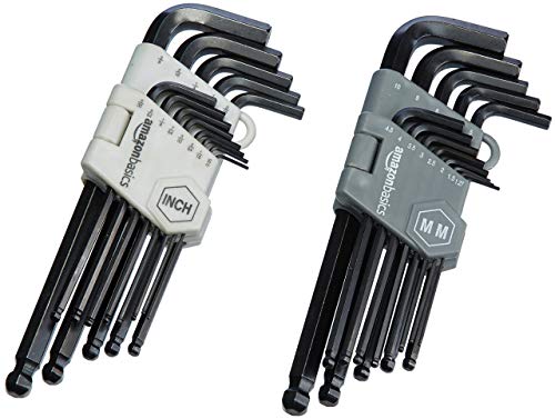 Amazon Basics Hex Key/Allen Wr...h Set with Ball End - 26 Piece - down 36.87% (£4.20) to £7.19 from £11.39