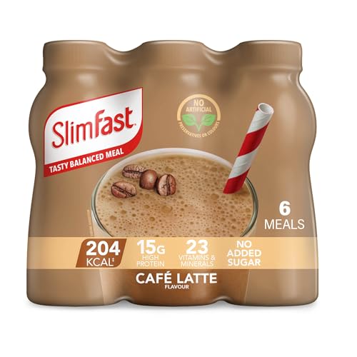 SlimFast • Café Latte Meal Rep...nt Coffee Flavour • 6 x 325 ml - down 31.25% (£2.50) to £5.50 from £8.00