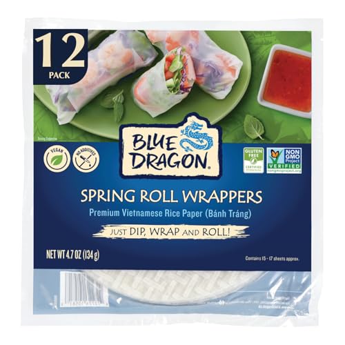 BLUE DRAGON Spring Roll Wrappe... Gluten Free 134g (PACK OF 12) - down 58.37% (£7.81) to £5.57 from £13.38