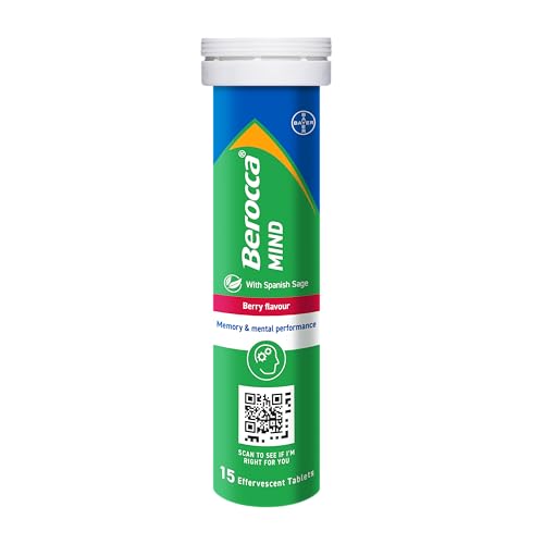 Berocca Mind Effervescent Tabl...e - 15 Tablets - Berry Flavour - down 58.76% (£5.87) to £4.12 from £9.99