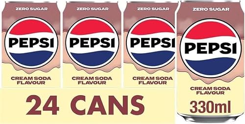 Pepsi Cream Soda 330ml Can (Pack of 24) - down 29.17% (£4.46) to £10.83 from £15.29