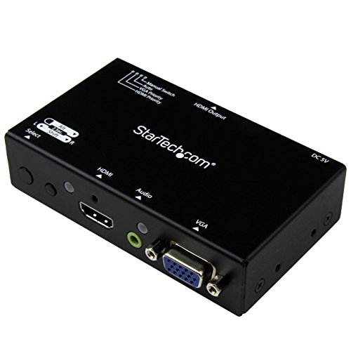 Startech 2 x 1 HDMI and VGA to...tomatic and Priority Switching - down 38.60% (£54.18) to £86.20 from £140.38