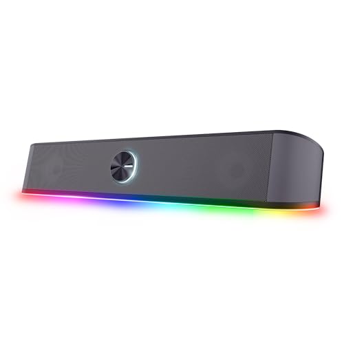 GXTrust Rhox RGB Illuminated S... Speakers 12W Peak Power, Grey - down 17.86% (£5.00) to £22.99 from £27.99