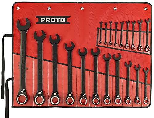 20 pc BLK Chrome Reversible Combo Ratchet Wrench Set-Spline - down 10.00% (£32.80) to £295.20 from £328.00