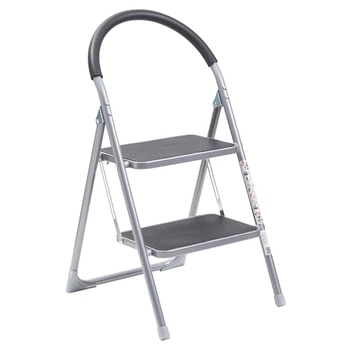 OurHouse 2 Wide Tread Steel St...d Use, 91cm Height Lightweight - down 17.11% (£4.16) to £20.16 from £24.32