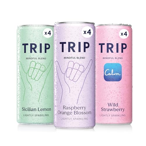 TRIP Calm Magnesium Drink, Alc...ail, Citrus Berry Mix, 12 pack - down 46.01% (£12.35) to £14.49 from £26.84