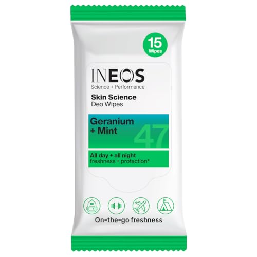 INEOS Skin Science Deo Wipes -...v Cooling Tech - Plant Powered - down 40.00% (£0.80) to £1.20 from £2.00