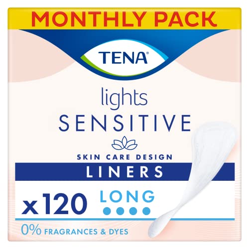 TENA Lights Long Liner, 120 In...ntinence, 20 Count (Pack of 6) - down 18.38% (£1.93) to £8.57 from £10.50